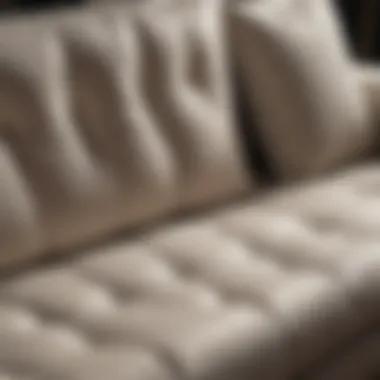 Premium Materials in Sofa Bed Design Close-up of premium materials used in sophisticated sofa bed designs