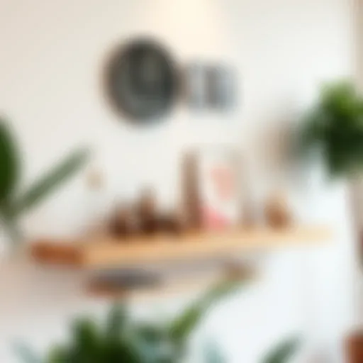 Elegant 24 inch floating shelf showcasing home decor