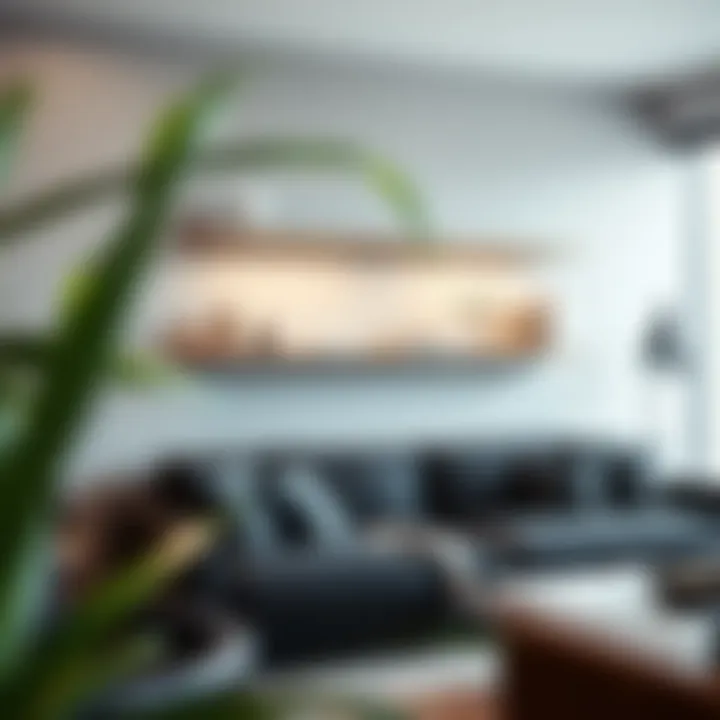 Stylish 24 inch floating shelf in a modern interior