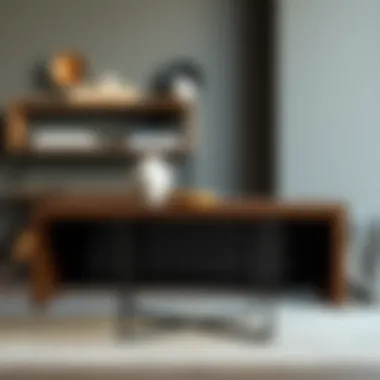 High-quality materials used in the construction of a square side table