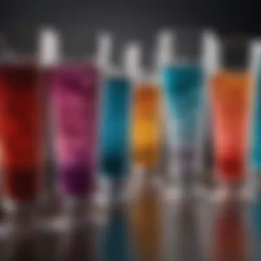 Colorful drink glasses showcasing cultural designs