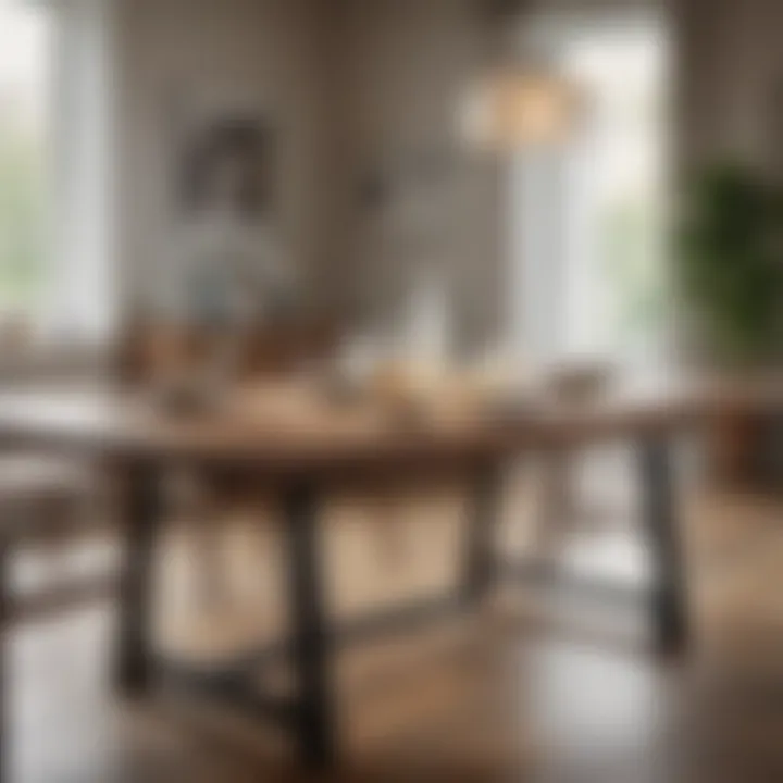 Tips for maintaining a narrow wood dining table