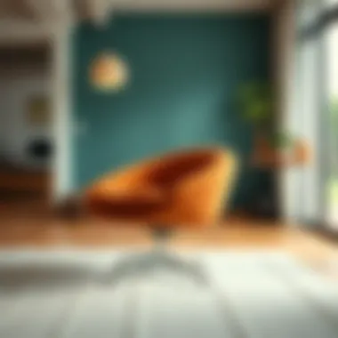 Stylish swivel chair showcasing ergonomic design features