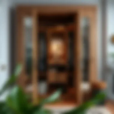 Stylish Open Wardrobe Display A stylish open wardrobe display offering a glimpse into personalized organization and decor