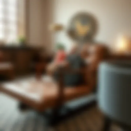 Elegant wooden furniture showcasing craftsmanship