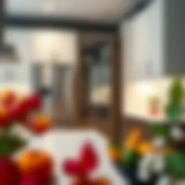 Stylish cabinetry paired with sleek refrigerator design