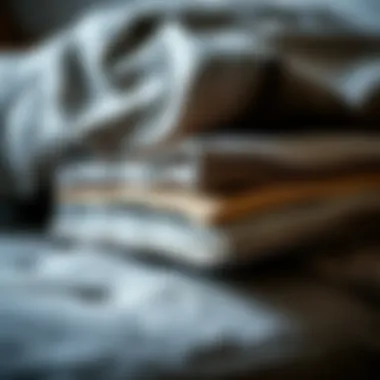 A close-up of various materials used in twin bed construction.