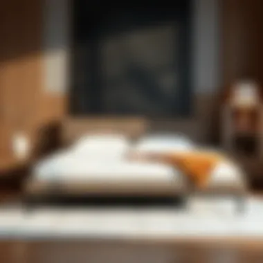 A modern twin bed design featuring sleek lines and premium materials.