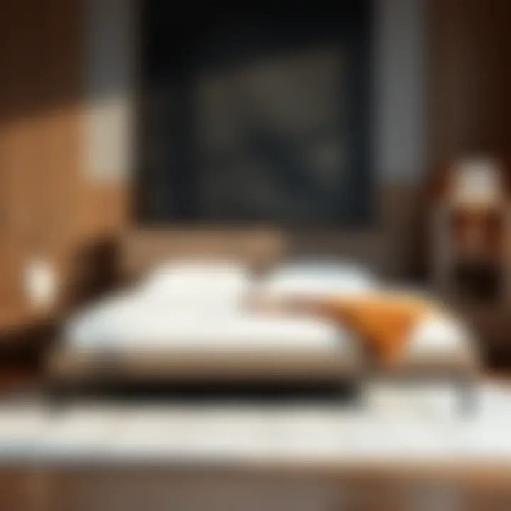 A modern twin bed design featuring sleek lines and premium materials.