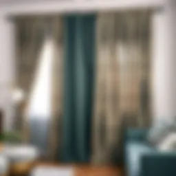 Exquisite 42-inch blackout curtain designs showcasing rich textures and colors