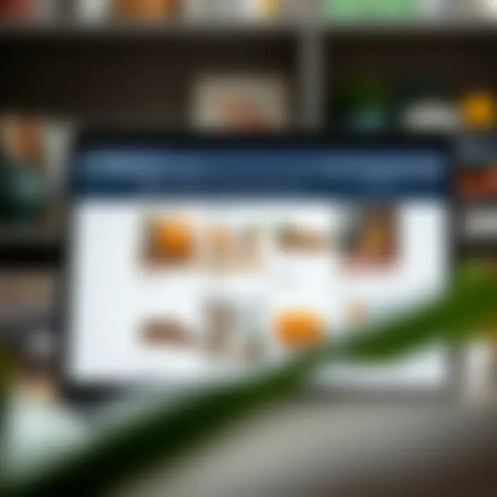 An online platform interface displaying various furniture listings for resale