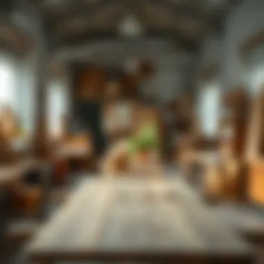 A sustainable furniture production workshop with eco-friendly materials