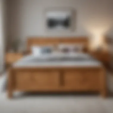 Stylish Design Options for Pine Bed Frames Stylish bedroom featuring a solid pine queen bed frame in a modern setting
