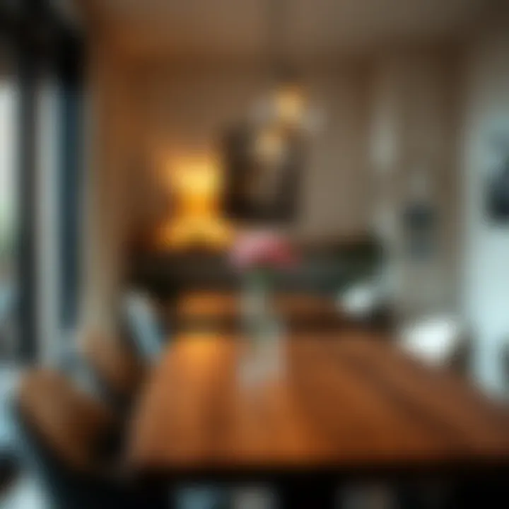 Chic 27 inch table in a cozy dining area