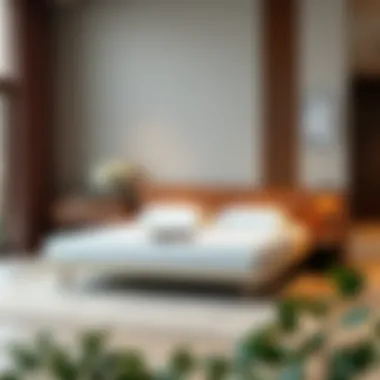 Elegant folding bed design in a modern interior