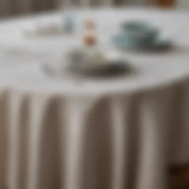 Emphasizing Sustainability in Fabric Choices Sustainable fabric options for oval tablecloths