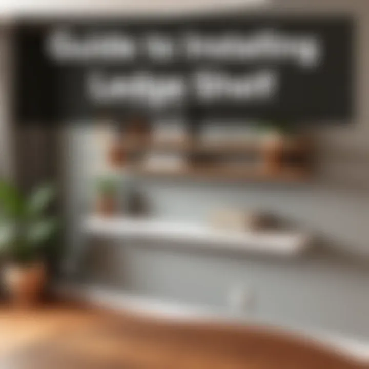 Guide to Installing a Ledge Shelf Step-by-step installation guide for a 60 inch ledge shelf