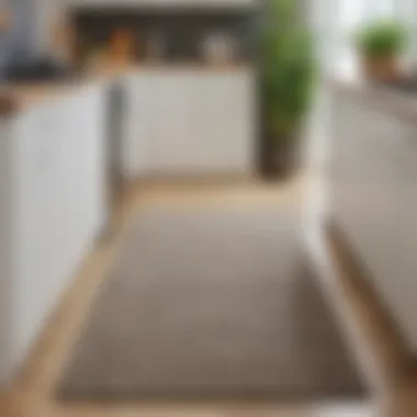 Eco-Friendly Kitchen Rugs An array of eco-friendly kitchen rugs highlighting sustainable materials and production methods.