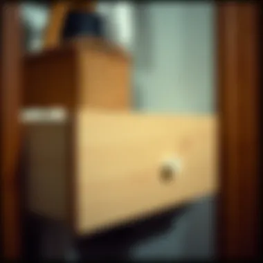 DIY enhancement techniques applied to a closet drawer