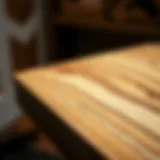 Grain Patterns in 2x4 Oak Close-up of the grain pattern in 2x4 oak lumber showcasing its texture