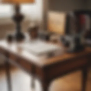 Personal Touches on a Writing Desk Personalized writing desk reflecting individual style