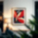 Elegant display of a 16x24 poster frame showcasing artwork