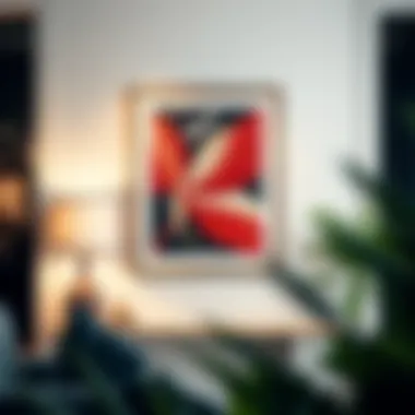 Artistic Presentation of 16x24 Poster Frame Elegant display of a 16x24 poster frame showcasing artwork