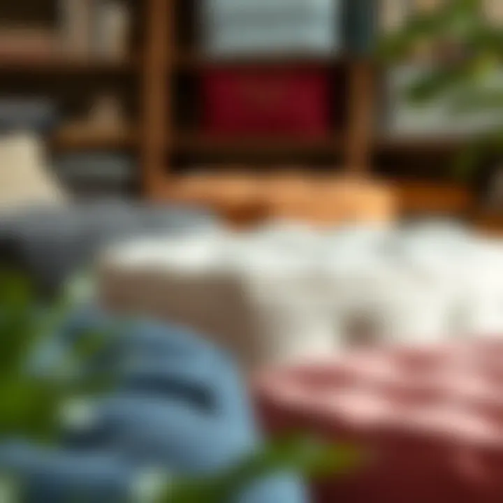 Variety of fabrics used for bean bag ottoman covers