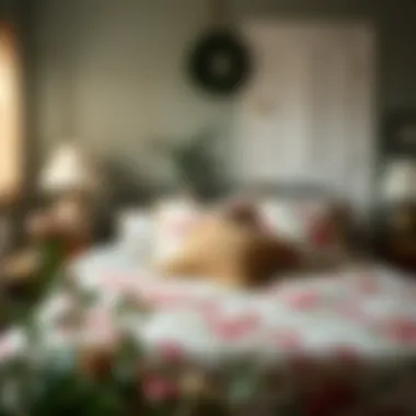 Cozy Bedroom Setting with Floral Queen Quilt A cozy bedroom setting featuring the Floral Queen Quilt