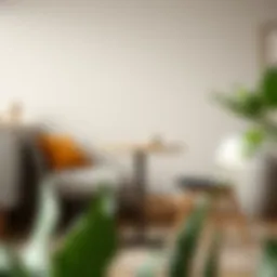 Elegant folding tall bistro table set against a modern backdrop