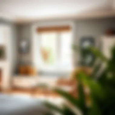 Stylish modern window seat with built-in storage