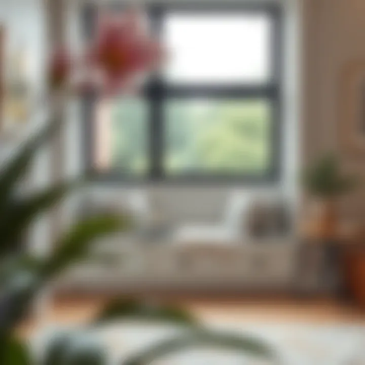 Multi-functional window seat in a contemporary setting