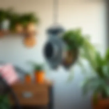 Mechanism of a Heavy-Duty Retractable Plant Hanger Retractable plant hanger showcasing its heavy-duty mechanism