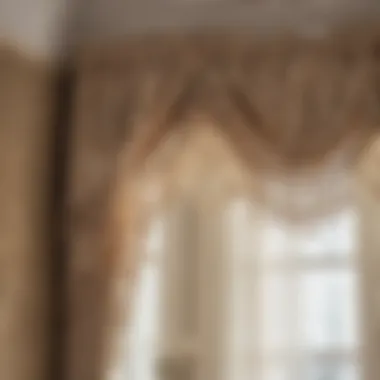Historical Lace Valances in Traditional Decor A historical representation of lace valances in traditional interior design.