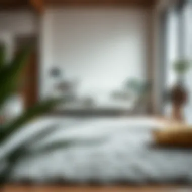 The Subtle Sophistication of Grey Rugs in Home Decor A textured grey rug adding depth to a cozy bedroom