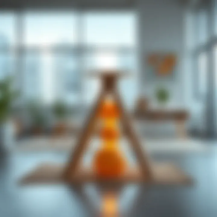Visual representation of the Learning Pyramid Stool concept