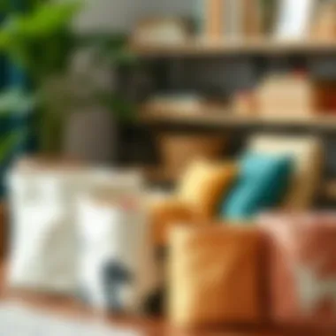 Stylish fabric storage bins for toys