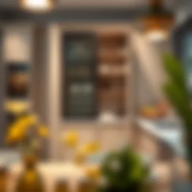 Stylish Pantry Cabinet in Modern Kitchen Stylish pantry cabinet in a modern kitchen setting