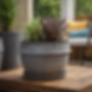 Exploring Diverse Materials for Planter Holders Various materials used in crafting patio planter holders