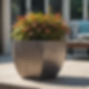 Elevate Your Outdoor Space with Style Stylish patio planter holders enhancing outdoor decor