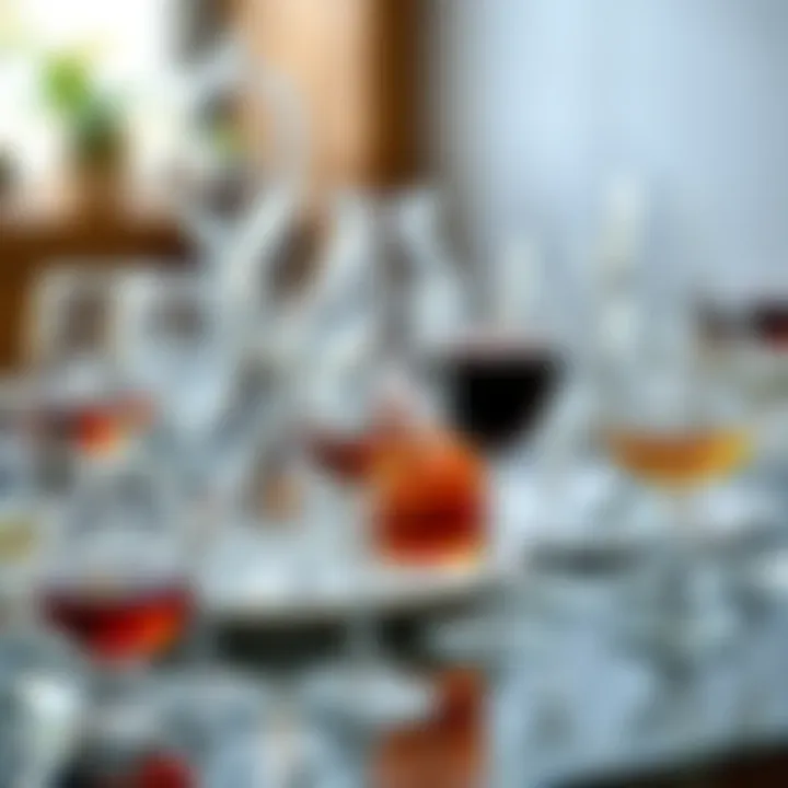 An array of elegant glassware for diverse beverages
