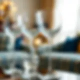 Exquisite crystal wine glasses showcasing elegance