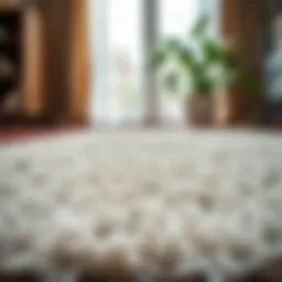 Luxurious texture of Safavieh Athens shag rug