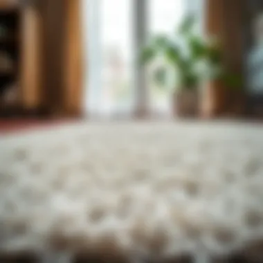 Luxurious texture of Safavieh Athens shag rug