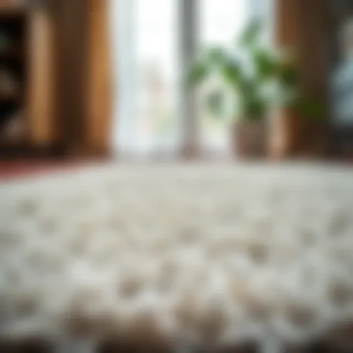 Luxurious texture of Safavieh Athens shag rug