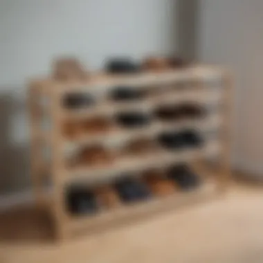 Versatile Wooden Shoe Rack Wooden shoe rack showcasing versatility in design