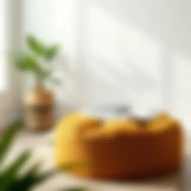 Sustainable materials for bean bag ottoman covers