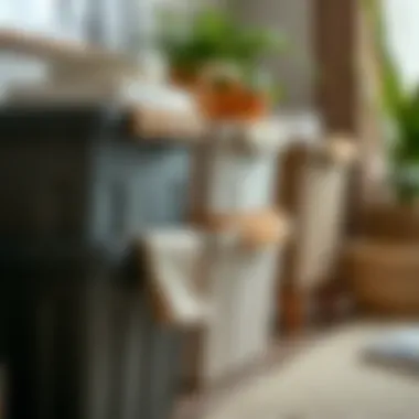 Close-up of sustainable materials used in premium plastic storage bins