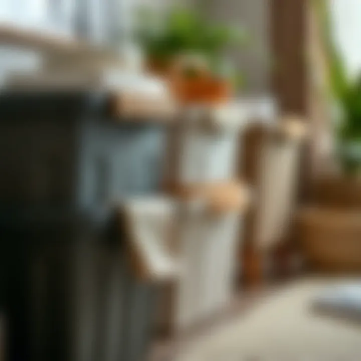 Close-up of sustainable materials used in premium plastic storage bins