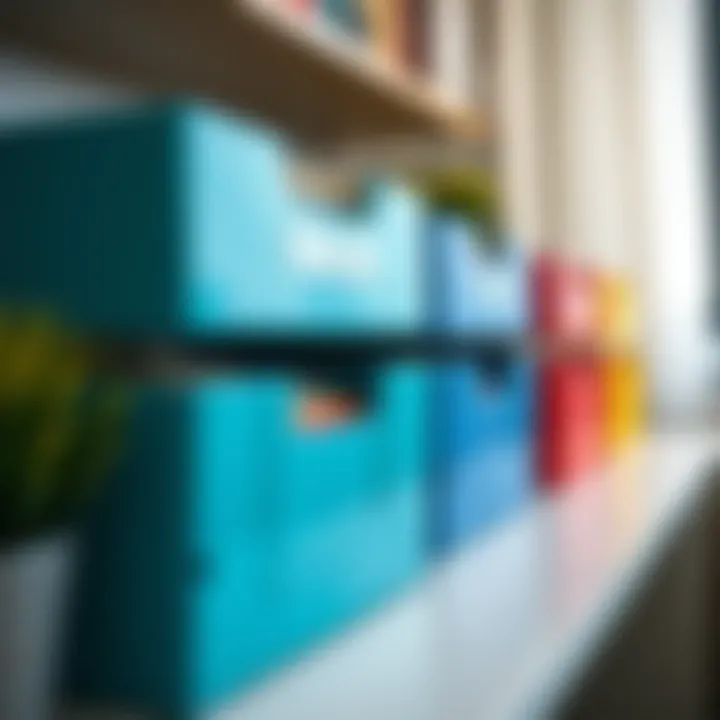 Color-coded file organizers enhancing productivity